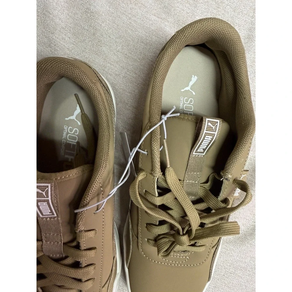Mens PUMA Skate Sneaker Shoes Size 9 Brown Low Top Skateboard 403556 01